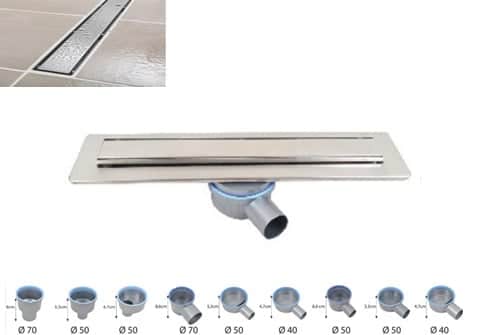 Banyo duş süzgeci komple çelik KD-L1